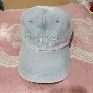 CALVIN KLEIN Light Washed Denim Hat